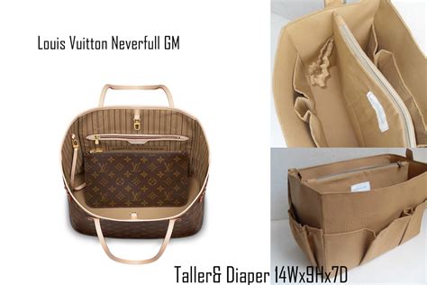 diaper bag organizer for louis vuitton neverfull